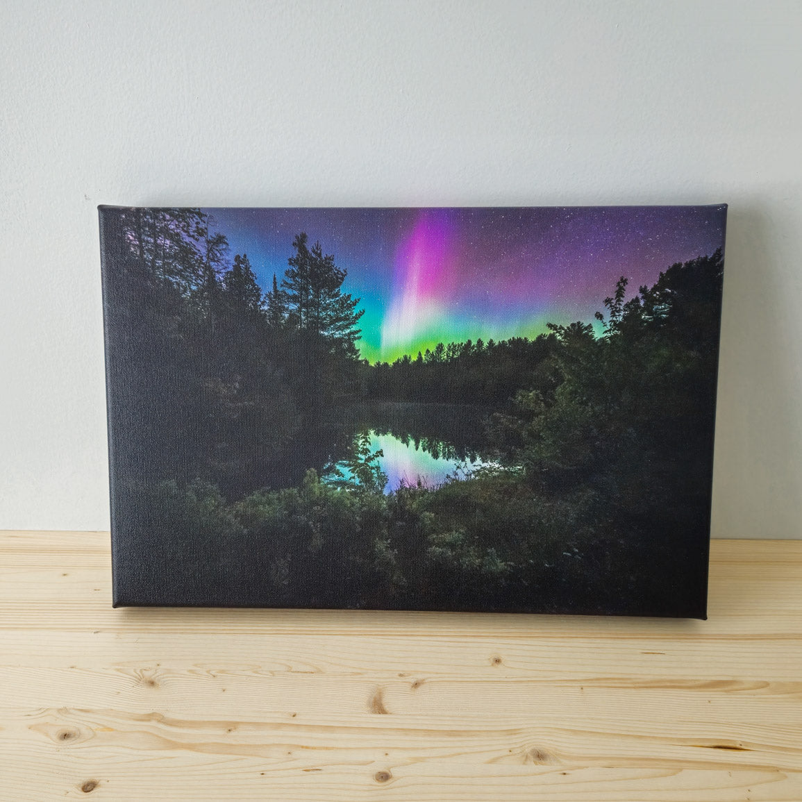 Northern Lights - Wrapped Canvas Print (12" x 18")