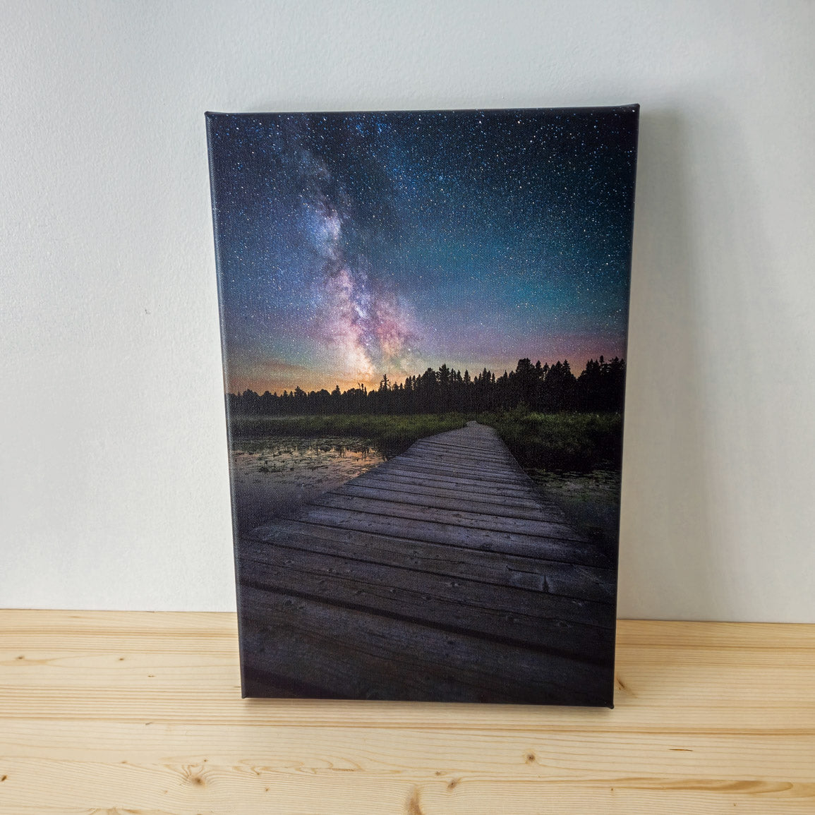 Algonquin Night Sky - Wrapped Canvas Print (18" x 12")