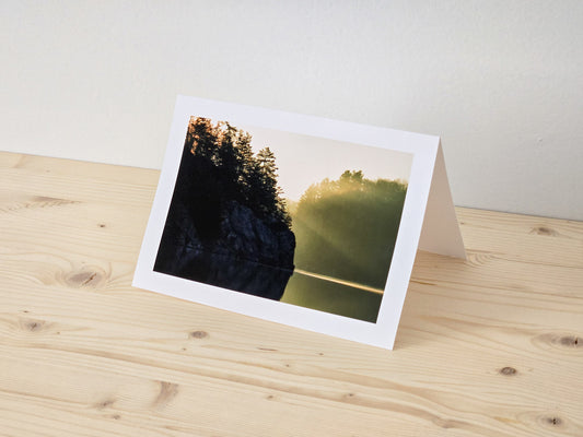 Rocky Island Spring Sunrise - Greeting Card