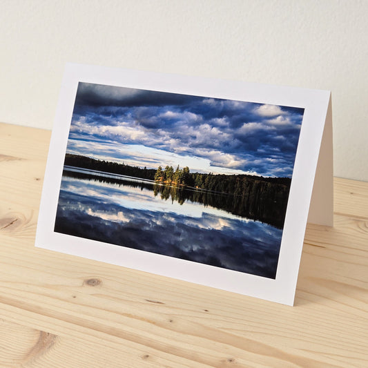 Canisbay Lake Golden Hour - Greeting Card