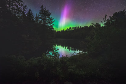 Northern Lights - Wrapped Canvas Print (12" x 18")
