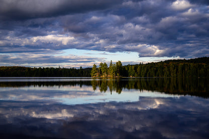 Canisbay Lake Golden Hour - Greeting Card