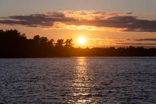 Muskoka Wharf Sunset - Greeting Card