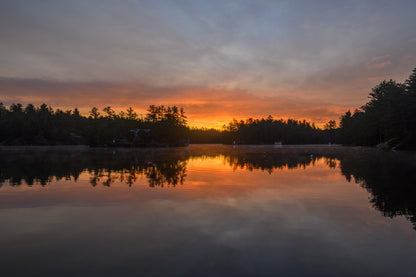 Gull Lake Sunrise - Greeting Card