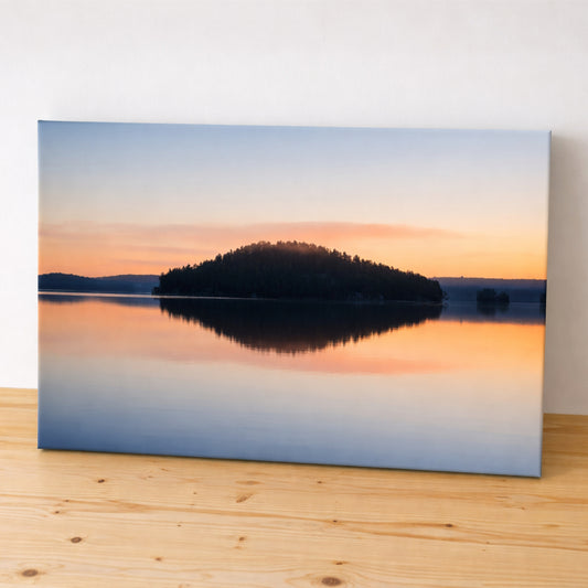 Mary Lake Sunrise - Wrapped Canvas Print (16" x 24")