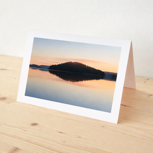 Mary Lake Sunrise - Greeting Card